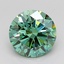3.00 Ct. Fancy Vivid Green Round Lab Grown Diamond