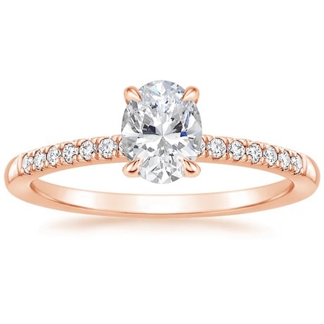 14K Rose Gold Petite Viviana Diamond Bridal Set (1/4 ct. tw.)
