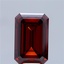10.21 Ct. Fancy Deep Orange Emerald Lab Grown Diamond