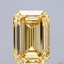 7.02 Ct. Fancy Intense  Yellow Emerald Lab Grown Diamond