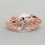 0.89 Ct. Fancy Vivid Pink Marquise Lab Grown Diamond