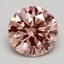 3.12 Ct. Fancy Intense Pink Round Lab Grown Diamond