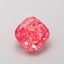 1.05 Ct. Fancy Vivid  Pink Cushion Lab Grown Diamond