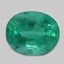 9.9x8.0mm  Green  Oval   Emerald