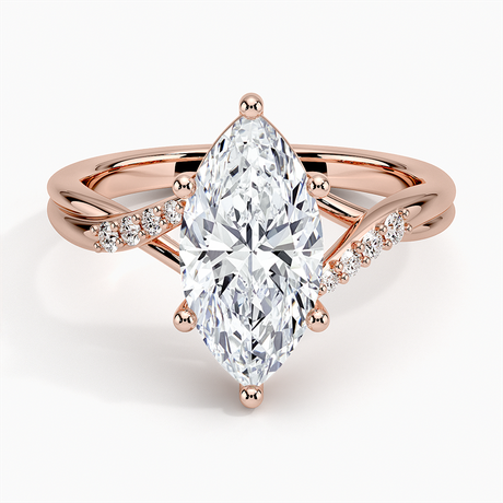 14K Rose Gold Chamise Diamond Ring (1/15 ct. tw.)