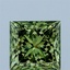 2.16 Ct. Fancy Vivid Green Princess Lab Grown Diamond