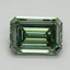 3.04 Ct. Fancy Vivid Pacific Green Emerald Lab Grown Diamond
