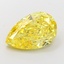 5.03 Ct. Fancy Vivid Yellow Pear Lab Grown Diamond