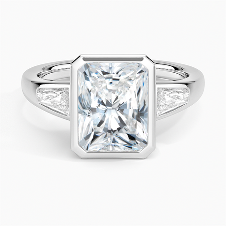 Platinum Hayes Three Stone Baguette Diamond Ring (1/2 ct. tw.)
