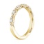 18K Yellow Gold Tacori Petite Crescent Pavé Diamond Ring (1/3 ct. tw.), smallside view