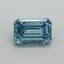 1.29 Ct. Fancy Vivid Blue Emerald Lab Grown Diamond