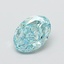 1.02 Ct. Fancy Vivid Blue Oval Lab Grown Diamond
