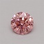 0.37 Ct. Fancy Vivid Pink Round Lab Grown Diamond