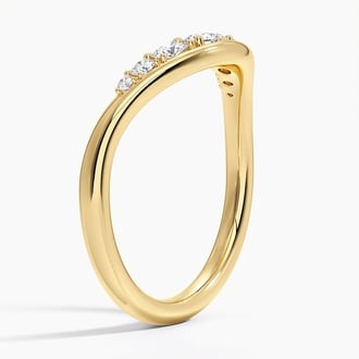 Rosalie Sculptural Contour Lab Diamond Ring (1/3 ct. tw.) in 14K Yellow Gold