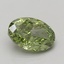 4.01 Ct. Fancy Vivid Green Oval Lab Grown Diamond