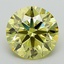 1.66 Ct. Fancy Vivid Yellow Round Lab Grown Diamond