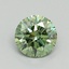 0.75 Ct. Fancy Vivid Pacific Green Round Lab Grown Diamond
