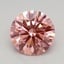 0.93 Ct. Fancy Vivid Pink Round Lab Grown Diamond