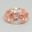 1.01 Ct. Fancy Vivid Pink Oval Lab Grown Diamond