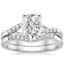 PT Moissanite Chamise Diamond Bridal Set, smalltop view