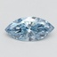 1.02 Ct. Fancy Vivid Blue Marquise Lab Grown Diamond