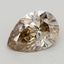 0.69 Ct. Very Light  Brown Pear Lab Grown Diamond