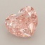 1.58 Ct. Fancy Intense  Pink Heart Lab Grown Diamond