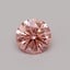0.32 Ct. Fancy Vivid Pink Round Lab Grown Diamond