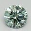 1.7 Ct. Fancy Vivid Pacific Green Round Lab Grown Diamond