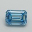 1.08 Ct. Fancy Vivid Blue Emerald Lab Grown Diamond