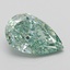 2.03 Ct. Fancy Vivid  Green Pear Lab Grown Diamond