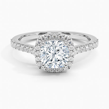 Adorned Odessa Halo Diamond Ring - Brilliant Earth
