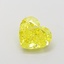 1.28 Ct. Fancy Vivid  Yellow Heart Lab Grown Diamond