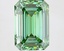 6.10 Ct. Fancy Vivid Green Emerald Lab Grown Diamond