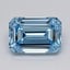 3.15 Ct. Fancy Vivid  Blue Emerald Lab Grown Diamond
