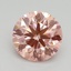 2.06 Ct. Fancy Intense Pink Round Lab Grown Diamond