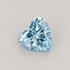 0.38 Ct. Fancy Vivid Blue Heart Lab Grown Diamond