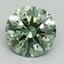 4.08 Ct. Fancy Vivid Pacific Green Round Lab Grown Diamond
