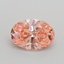 1.10 Ct. Fancy Intense Pink Oval Lab Grown Diamond