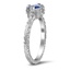 The Bestla Ring, smalltop view on a hand