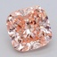 3.02 Ct. Fancy Intense  Pink Cushion Lab Grown Diamond