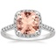 18K White Gold Odessa Halo Diamond Ring (1/5 ct. tw.), smalltop view