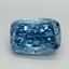 5.51 Ct. Fancy Vivid Blue Cushion Lab Grown Diamond