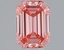 0.50 Ct. Fancy Vivid Pink Emerald Lab Grown Diamond