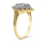 The Kamryn Ring, smalltop view on a hand