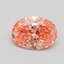 1.21 Ct. Fancy Vivid Pink Oval Lab Grown Diamond