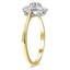 The Gracen Ring, smalltop view on a hand