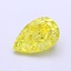 1.21 Ct. Fancy Vivid  Yellow Pear Lab Grown Diamond