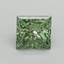 0.78 Ct. Fancy Vivid Pacific Green Princess Lab Grown Diamond