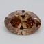 1.08 Ct. Fancy  Brown Oval Lab Grown Diamond